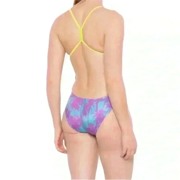 Speedo Printed The One 462 One-Piece Swimsuit in Mini Palms Size 24 NWT - Picture 2 of 7